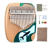 BaiTTang Pianoforte Dita 17-Kalimba Thumb Pingolo, Strumenti meravigliosi e bizzarri con Tuning Hammer & Songbook Regalo per Adult Kids Beginners Professional