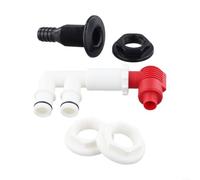 Baitwell, kit di valvole aeratore per barche da pesca, efficiente sistema di drenaggio dell'acqua e ossigenazione, confezione da 5