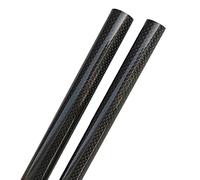 BAIWANLIN 3K Carbonio Fibra Tubo Pipe Asta Tondo Rullo Alta Durezza Tessitura Piana Brillante Copter Drone Lunghezza500mm2PZ 32-34,34mm*29mm