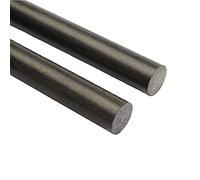BAIWANLIN Asta in Fibra di Carbonio Solido Rotonda Palo aeroplani RC quadricotteri Accessori Lunghezza500mm/19.7Pollici 2pcs,8mm*500mm