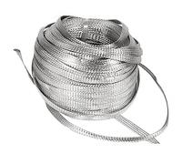 BAIWANLIN Filo di Terra Intrecciato in Rame stagnato Cavo Piombo Piatto Schermatura Piatta Treccia Maglia Metallo Manicotto Lunghezza: 10 m,2.5#:5x1.0mm