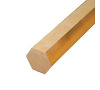 BAIWANLIN H59 Barra Esagonale in Ottone Esagonale Tondino Sticks Stock Non lucidato Lunghezza Lato opposto5mm-20mmLarghezza500mm,13mm*500mm