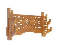 BAIWANLIN Supporto Spada Fatto di bambù Montaggio a Parete Display Espositore Katana Modello Hollow Classico wu1-4 Tiers,3Tier