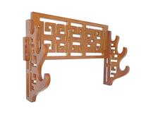 BAIWANLIN Supporto Spada Fatto di bambù Montaggio a Parete Display Espositore Katana Modello Hollow classico1-4 Tiers,3Tier