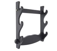 BAIWANLIN Supporto Spada Montaggio a Parete Display Espositore Katana semplicità Moderna Bordo di densità 1-3 Tiers Nero,3Tier