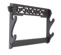 BAIWANLIN Supporto Spada Porta Montaggio a Parete Display Espositore Samurai Katana spadalunga Modello Hollow Classico nero1-6 Tiers,2Tier