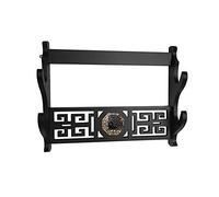 BAIWANLIN Supporto Spada Porta Montaggio a Parete Display Espositore Samurai Katana spadalunga Modello di pettegolezzo nero1-4 Tiers,2Tier