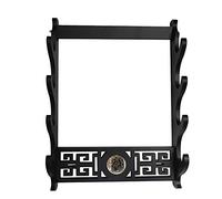BAIWANLIN Supporto Spada Porta Montaggio a Parete Display Espositore Samurai Katana spadalunga Modello Tai Chi nero1-4 Tiers,4Tier