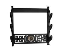 BAIWANLIN Supporto Spada Porta Montaggio a Parete Display Espositore Samurai Katana spadalunga Modello Tai Chi nero1-4 Tiers,3Tier
