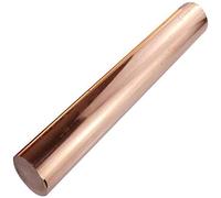 BAIWANLIN T2 Rame Barra Puro Tonda Asta Rotonda Rod Tondino Solido Sticks Stock Cu per elettrolitico Fresatura Saldatura Length:200mm/7.9inch,12mm*200mm