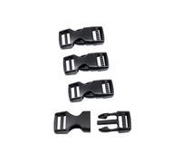 BAIWOAK Fibbie a sgancio laterale in plastica, 15 mm/20 mm/25 mm/32 mm/38 mm/50 mm Heavy Duty plastica fibbia clip snap cintura fibbia di ricambio, Nero