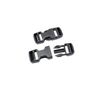 BAIWOAK Fibbie a sgancio rapido, larghezza 2,5 cm, confezione da 2 pezzi, di grado militare Duraflex Dual regolabile senza clip da cucito, resistente fibbia di ricambio per zaino, marsupio in nylon