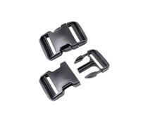 BAIWOAK Fibbie a sgancio rapido regolabili in plastica extra spessa, 5 cm di larghezza, 2 pezzi di clip a scatto non da cucire, con fibbia in plastica resistente, di ricambio per cinturino, zaino