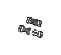 BAIWOAK Fibbie in plastica Fibbie a doppio rilascio laterale Clip di fissaggio a scatto in plastica Clip di fissaggio di ricambio fibbia di fissaggio per zaino, Nero, 15mm-2Sets