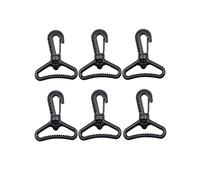 BAIWOAK Ganci a scatto in plastica, gancio girevole in plastica per cancello, gancio girevole girevole a scatto con fibbia per cinturino, Nero, 25mm/32mm/38mm/50mm