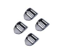 BAIWOAK Scorrimento per scaletta, 20 mm, 25 mm, 32 mm, 38 mm, 50 mm, in plastica per scaletta, chiusura regolabile, per zaino, tessitura, cinghie, borse, Nero