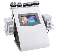 BAIXDM Macchina per Cavitazione 6 in 1, Dispositivo a Radiofrequenza per Il Sollevamento della Pelle del Viso E del Corpo, Riduzione delle Rughe, Modellamento del Corpo E Rassodamento della Pelle