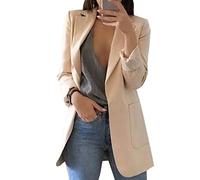 BAIXIAOCHI Giacca Da Abito Da Donna Temperamento Slim Cardigan A Maniche Lunghe Con Risvolto Primaverile E Autunnale