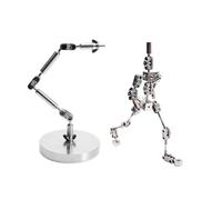 BAIYITONGDA Stop Motion Factory, Scheletro di Personaggio di Animazione Stop Motion Full Metal Scheletro in Acciaio Inossidabile, Sistema di Rigging Dell'armatura per L'animazione Stop Motion,16cm