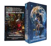 BAIYOOBAI Chiarire le situazioni d"amore Oracle Cards, Twin Flames Soulmates Relazione Romance Love Messaggi Oracle Deck, Shadow Work Oracle Deck