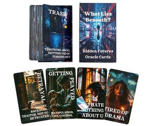 BAIYOOBAI Spill The Beans Oracle Cards, Relazioni Oracle Cards, Life Oracle Deck, Oracle Cards Deck per principianti, Rivelare segreti, Come barare, Tradimento, Haters