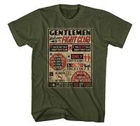 baiyun Opinh The Fight Club Movie T Shirt Brad Pitt Club Rules Army Green Cotton Green XXL
