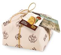 BAJ 1768 - Panettone Antica Milano 5 kg - Panettone per grandi eventi fino a 50 persone - Ricetta classica milanese con uvette e canditi - Incartato a mano con libretto storico