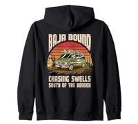Baja Bound Surf Trip Messico Tramonto Felpa con Cappuccio