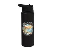 Baja California Messico Acquerello Vintage Stainless Steel Insulated Water Bottle
