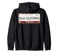 Baja California Mexicali License Plate Mexicans Souvenir Felpa con Cappuccio
