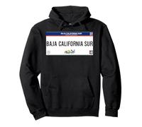 Baja California Mexicali License Plate Mexicans Souvenir Felpa con Cappuccio