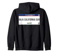 Baja California Mexicali License Plate Mexicans Souvenir Felpa con Cappuccio