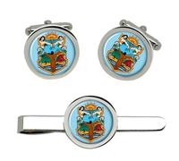 Baja California (Mexico) Gemelli E Fermacravatta Set