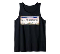 Baja California Mexico License Plate Travel Vacation Beach Canotta