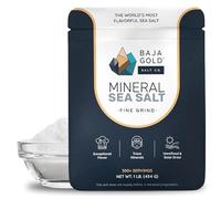 Baja Gold Sale marino minerale, puro e autentico sale fine per cucinare e cuocere al forno, sale Baja naturale per usi culinari, ideale per rifinire i piatti, sacchetto richiudibile da 0,5 kg, oltre