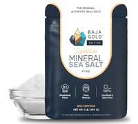 Baja Gold Sale marino minerale - Raccomandato da Gary Brecka - Sale fine macinato per cucinare e cuocere | Sale Baja naturale per usi culinari | Ideale per rifinire piatti | Sacchetto richiudibile da