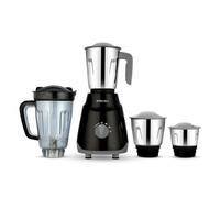 Bajaj ABS Rex Ninja Series 500W Mixer Grinder | DuraCut Lame, 2-in-1 Funzione Lama in barattolo asciutto | Garanzia 2 anni | Nero/Grigio | (spina indiana)