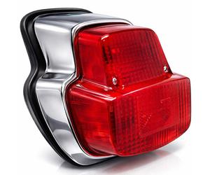 Bajaj Chetak Coda Luce 12V Cromo Base Per Bajaj Super / Priya Vespa Vbb Vba