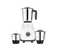 Bajaj GX1 Ninja Series 500W Mixer Grinder | Lama funzione 2 in 1, controllo a 3 velocità | Garanzia di 2 anni | Nero/Grigio, ABS | (spina indiana)