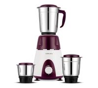 Bajaj Rex Mixer Grinder 500 W | Mixie per cucina con caratteristiche Nutri-Pro |3 barattoli SS Mixer per macinazione pesante|Controllo della velocità regolabile|Sistema lama multifunzionale|2 anni di