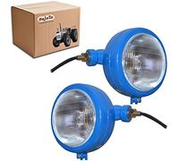 Bajato Luce Blu Fari Assemblaggio Con 12v Lampadine Competitivo per David Brown 700 900 800 1400 1200 Serie Massey Ferguson 35X 35 65 765 Custodia/IH Trattore B250 B275 B414 B444