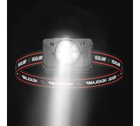 Bajbumgn Lampada Frontale LED,Impermeabile Lampada Attrezzatura Torcia | Ricaricabile Da Testa,Per Esterno Campeggio Escursionismo Camminata Corsa Ciclismo Riparazione Notte