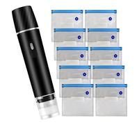 Bajbumgn Sigillabusta per Snack - Macchina Sottovuoto Mini 800mAh Portatile,Sigillatrice Manuale Compatta per Alimenti per Cucina Carni Avanzi,Conservazione Congelatore e Imballaggio