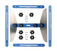 Bajbumgn Strumento per calibri scale, strumento modello di battistrada scale - Step Misuration Model Jig,Rigotto pieghevole ad alta precisione regolabile da 11-60 pollici, gadget layout di scaffali