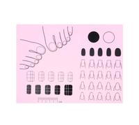 Bajbumgn Tappetino per manicure in silicone, Tappetino per colorare le unghie, Tappetino per esercitazioni per decalcomanie per unghie, Tappetino guida per adesivi per unghie