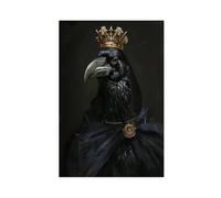 BAJHTGHG Poster su tela con immagine di un re dei corvi, decorazione per camera da letto, paesaggio decorativo, idea regalo, 40 x 60 cm