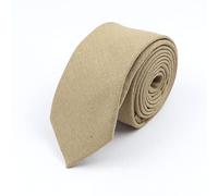 BAJIE Cravatta da Uomo 35 Colori Cotone e Lino Color Caramella Cravatta Stretta Rosa Blu Viola Cravatta Quotidiana Abito da Sposa Papillon Accessori