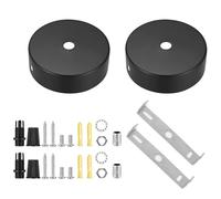 Bajiuxhfei 2 Pezzi Rosone Lampadario Soffitto, Rosone Soffitto, Rosoni Lampadario in Metallo, Lampada a Baldacchino, Coprifilo per Rosone a Soffitto, per Soggiorno, Corridoio, Lampadario da Cucina