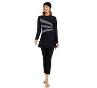 BaJooruly Modest Swimsuit for Women Plus Size Bukini for Girls Full Coverage Bathing Suit Swimming Costume(M,J4)