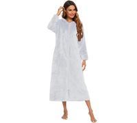 BaJooruly Women's Flannel Pajama Set Long Sleeve Zip-Up Front, Cozy Soft Winter Warm Sleepwear & Loungewear(S,J7)